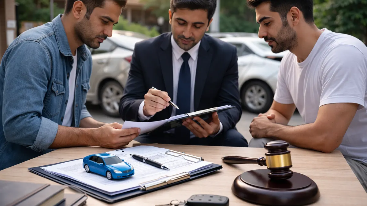 وکیل افت قیمت خودرو متخصص در پروندههای خسارت کاهش ارزش وسیله نقلیه پس از تصادف است. وکیل با بررسی مدارک، کروکی و گزارش کارشناسی، لایحه مناسب تنظیم کرده و در شورای حل اختلاف یا دادگاه ارائه میکند. حضور وکیل میتواند روند دریافت خسارت را سریعتر و دقیقتر کند و از اشتباهات احتمالی در تنظیم مدارک جلوگیری نماید.