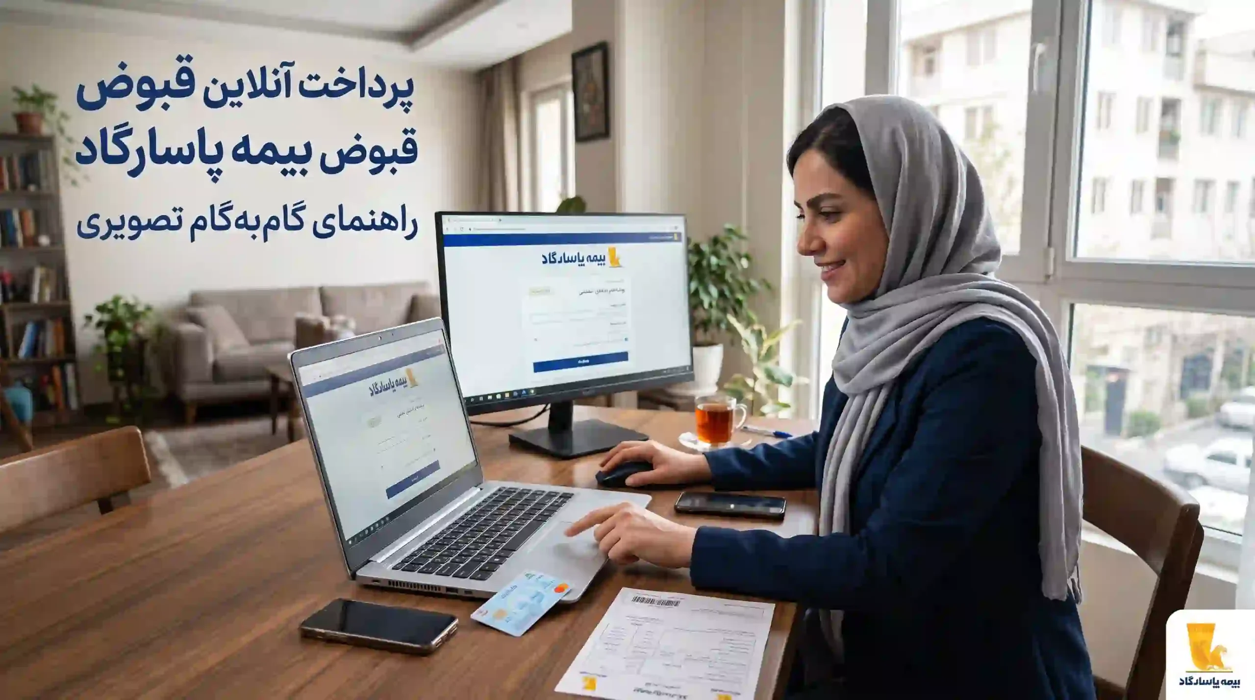 پرداخت قبض بیمه پاسارگاد [پرداخت اینترنتی + آموزش کامل تصویری]